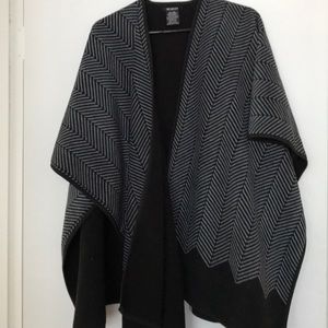 Warm fleece poncho